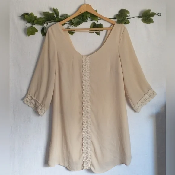 Vintage 90's Boho Retro Throwback Fairycore Cottagecore Grunge Roxberi Dress M - Picture 13 of 13